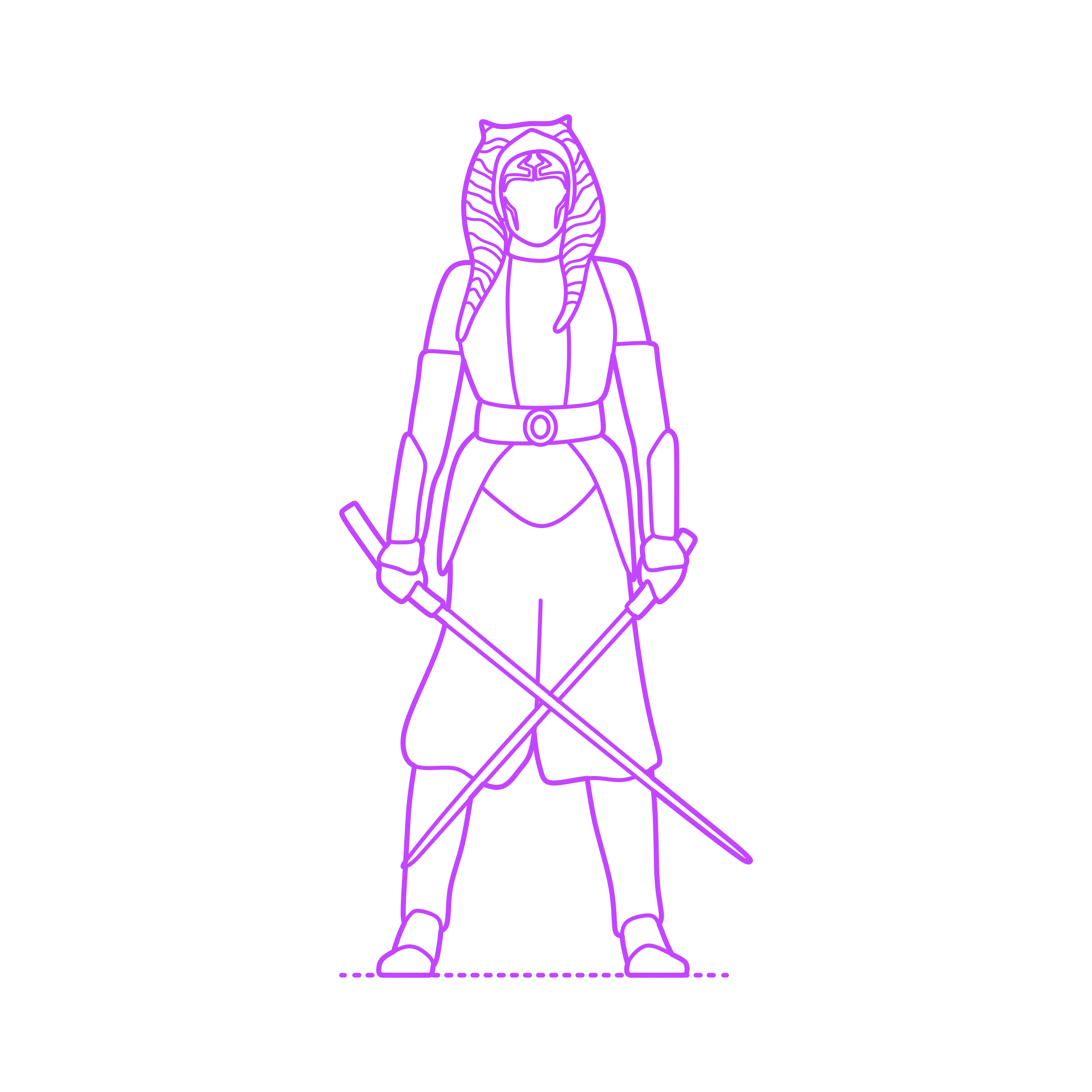 Culture Star Wars Ahsoka Tano Tracing Svg Vector Free Vectors